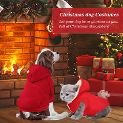 Frienda 3-Piece Dog Sweater Set coat view highlights easy-on closure.