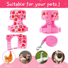 Frienda breathable nylon hen vest skin-friendly comfort for small pets