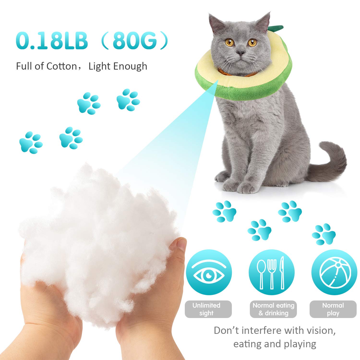 Frienda cat cone donut-design adds cute appeal during recovery