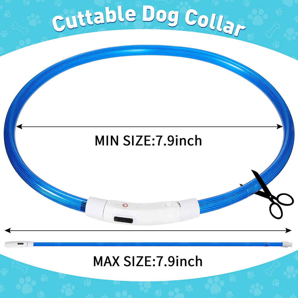 Frienda LED dog collar green side view highlights safety during evening strolls