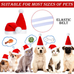 Frienda dog-cat santa hat size 7-48-by-5-51-inch fits small pets.