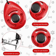 Frienda clicker with keychain hanger for easy access during sessions