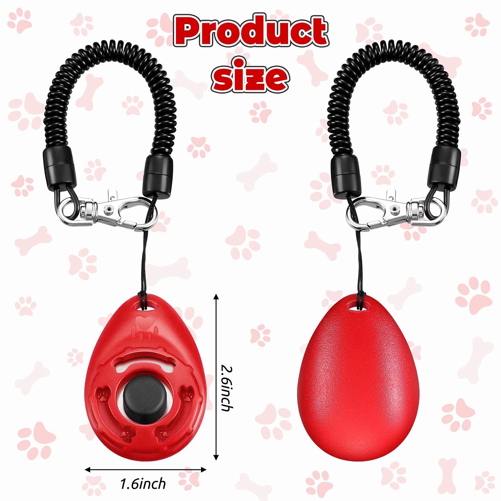 Frienda dog training clicker with wrist strap—hands-free training on the go