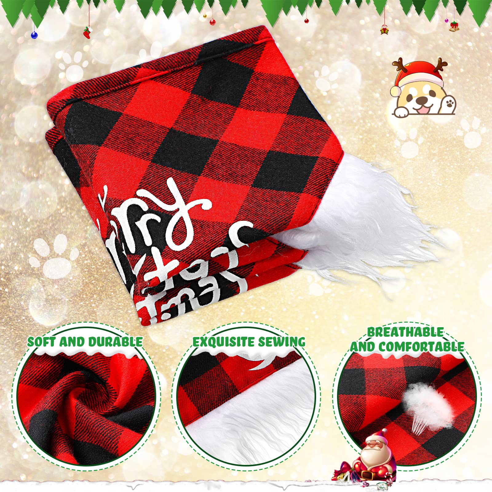 Frienda dog Xmas costume set for adorable family photos
