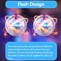 Frienda ghost hunting cat ball side glow demonstrates durable PC shell and vivid glow.