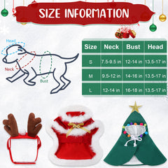 Frienda reindeer headband with adjustable strap fits small to medium pets.