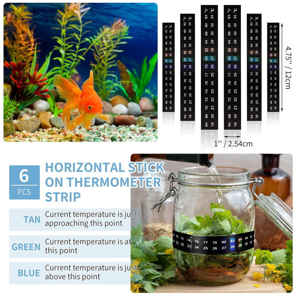 Frienda adhesive back thermometer strip easy peel and stick on fermentation containers.