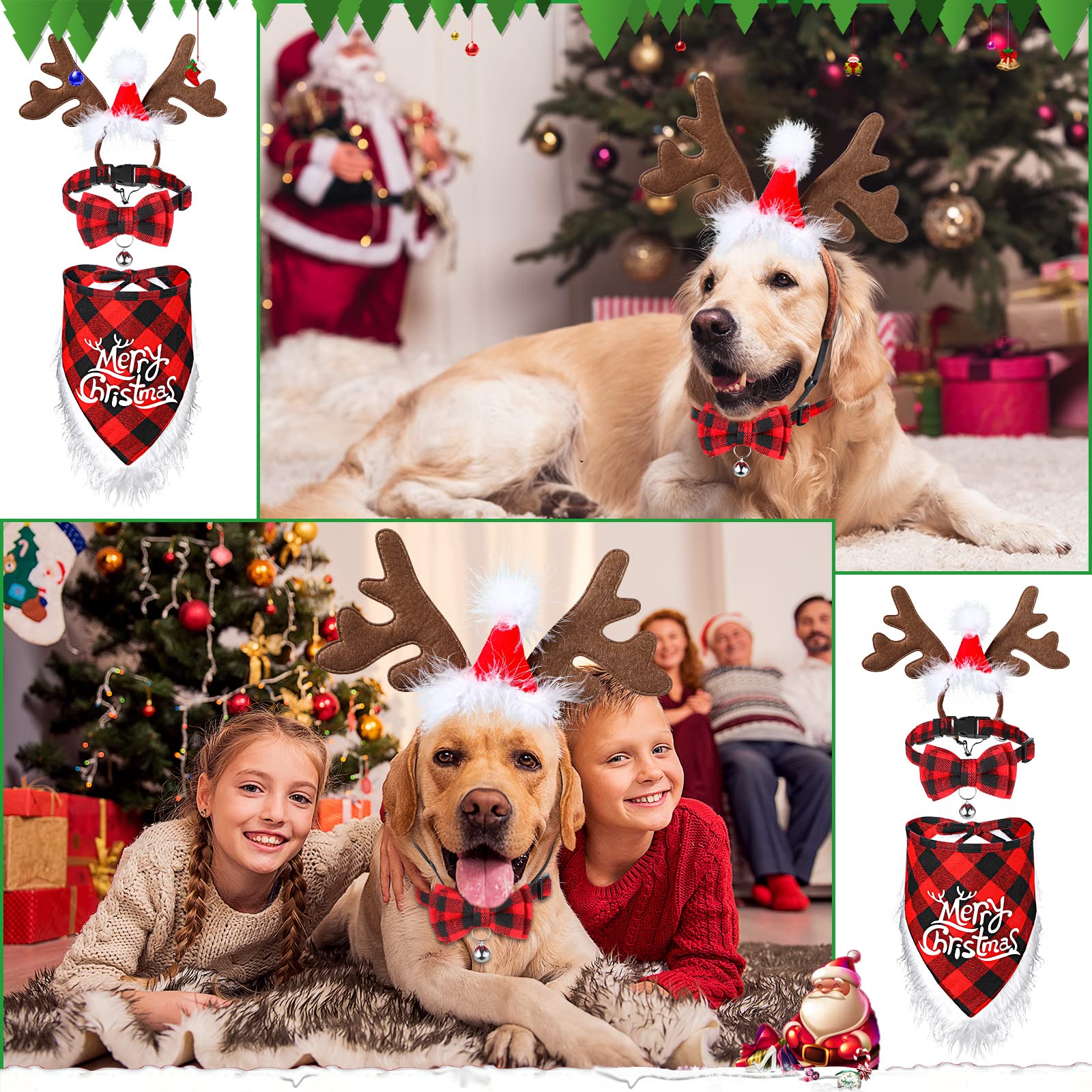 Frienda triangle pet scarf bandana adds stylish holiday flair