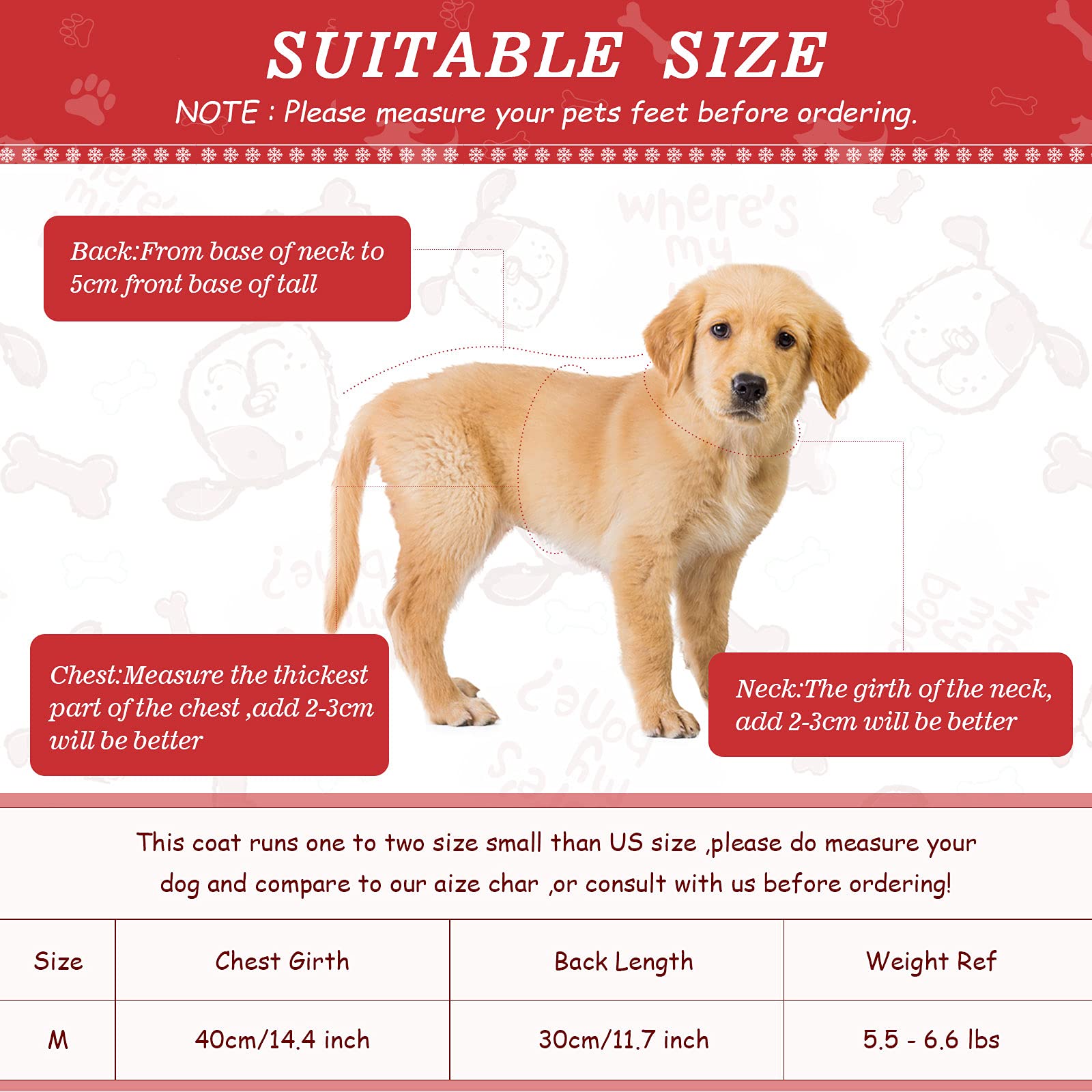 Frienda winter puppy boots non-slip bottom prevent slips on icy pavement.