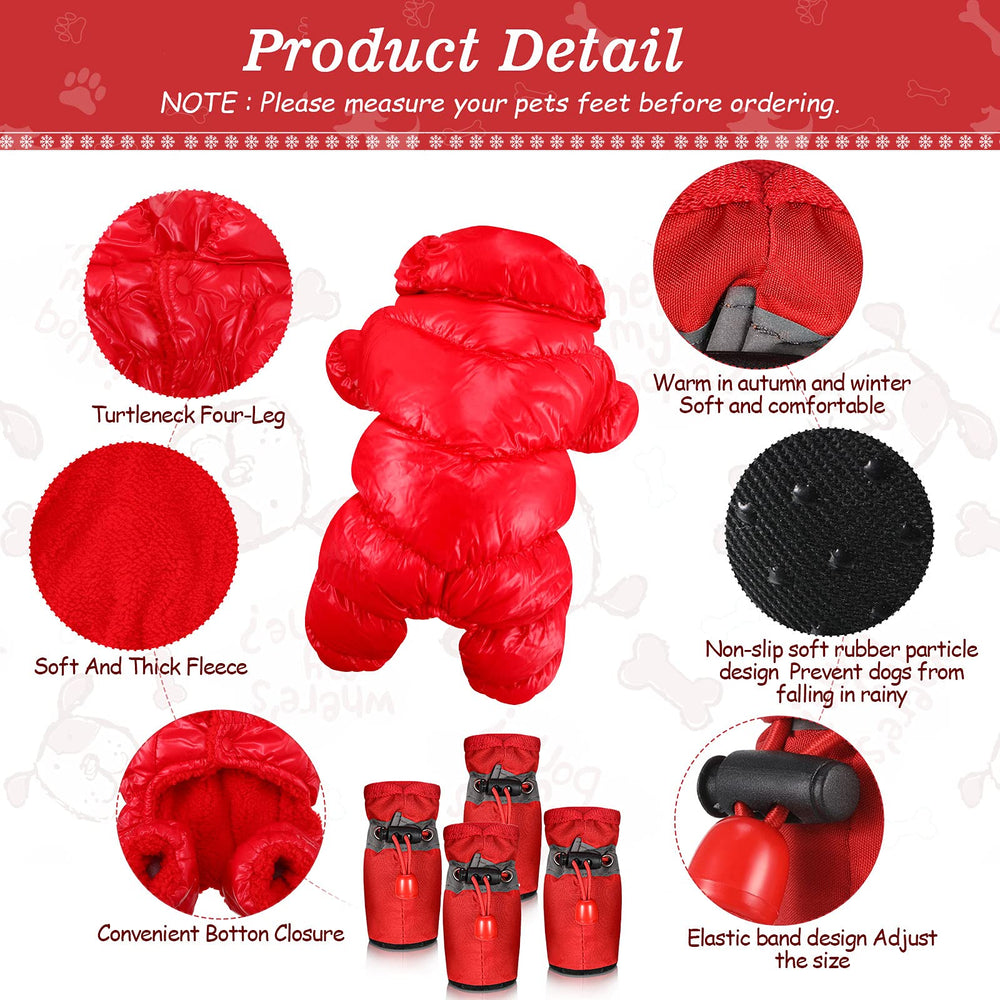 Frienda winter puppy reflective-strap-detail increases visibility during dawn or dusk.