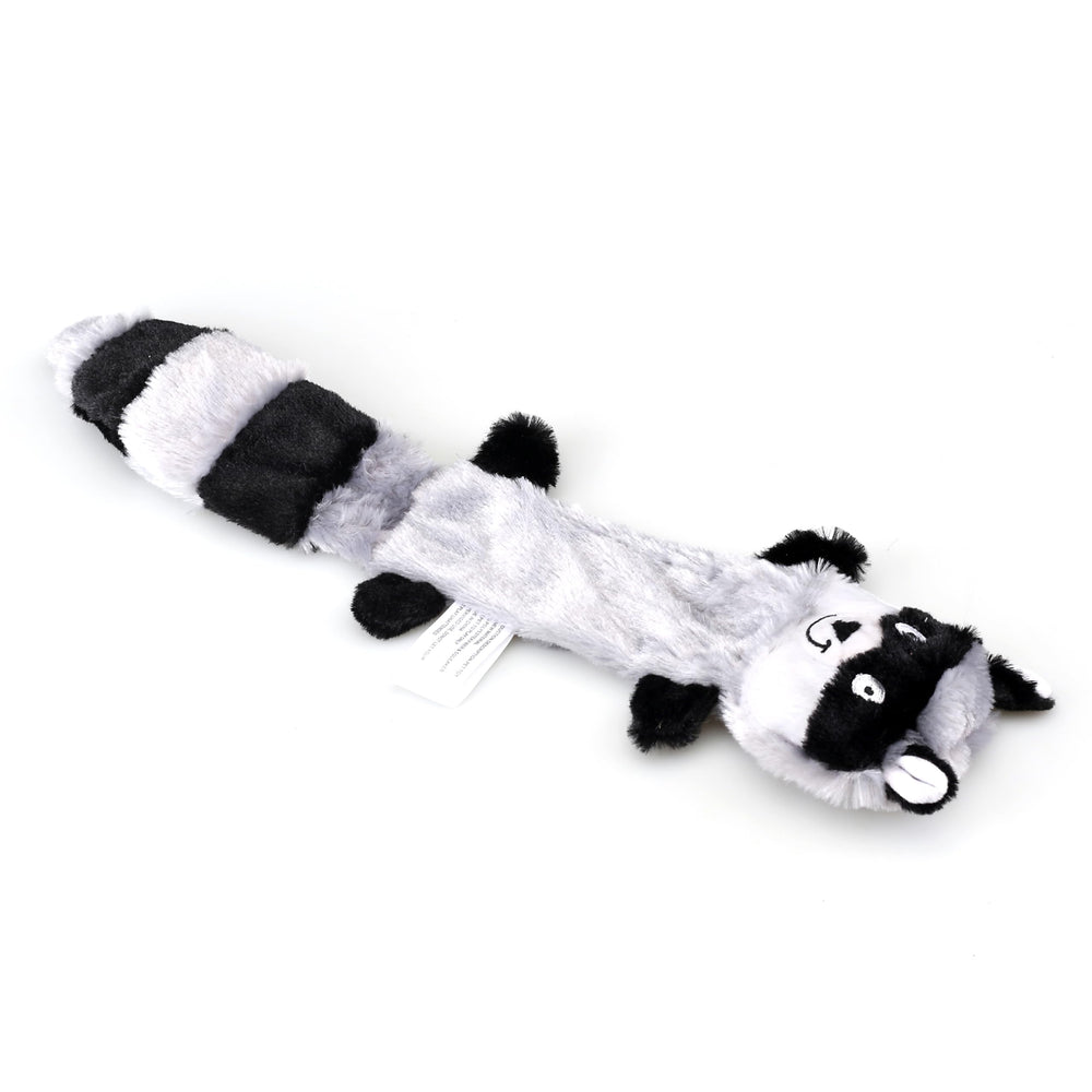 Friendly Pet unstuffed toy packaging display shows the fox, raccoon, and squirrel.