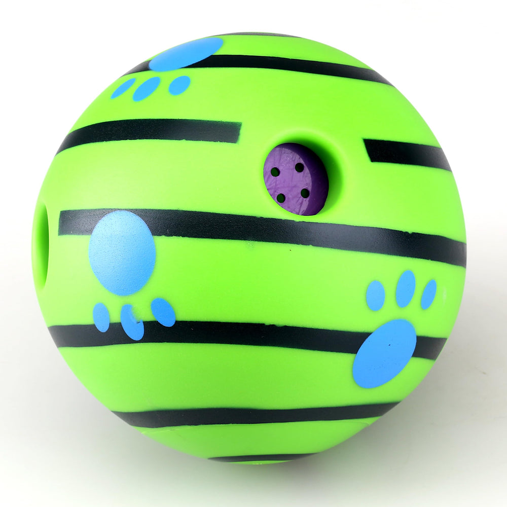 Friendly Pet Wobble Giggle Ball for-dogs-all-sizes demonstrates versatile play across breeds.