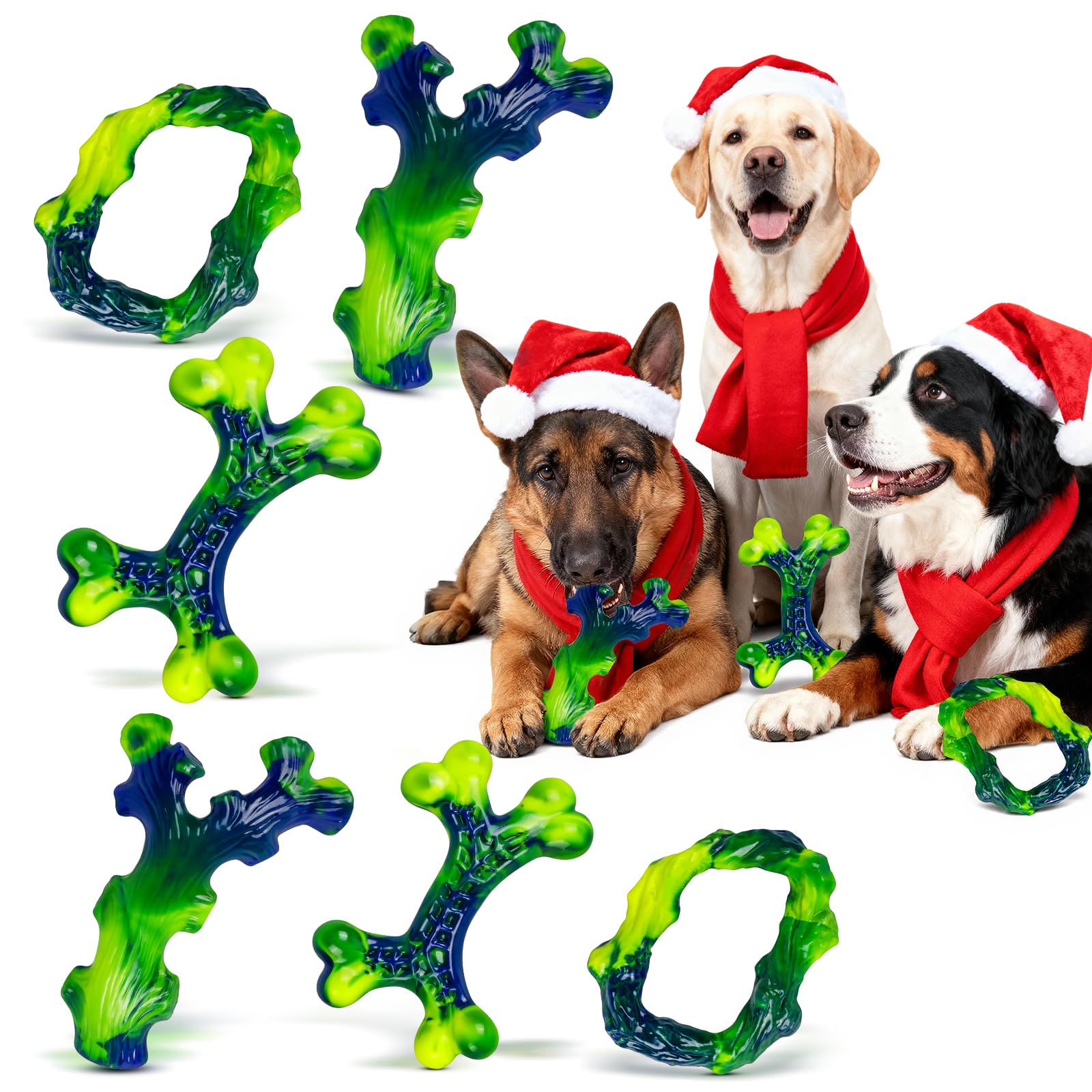 Frienhund 9-pack durable dog toys for large breeds offer long-lasting chew entertainment.