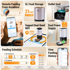 Frienhund cat feeder app control enables remote scheduling and meal reminders.