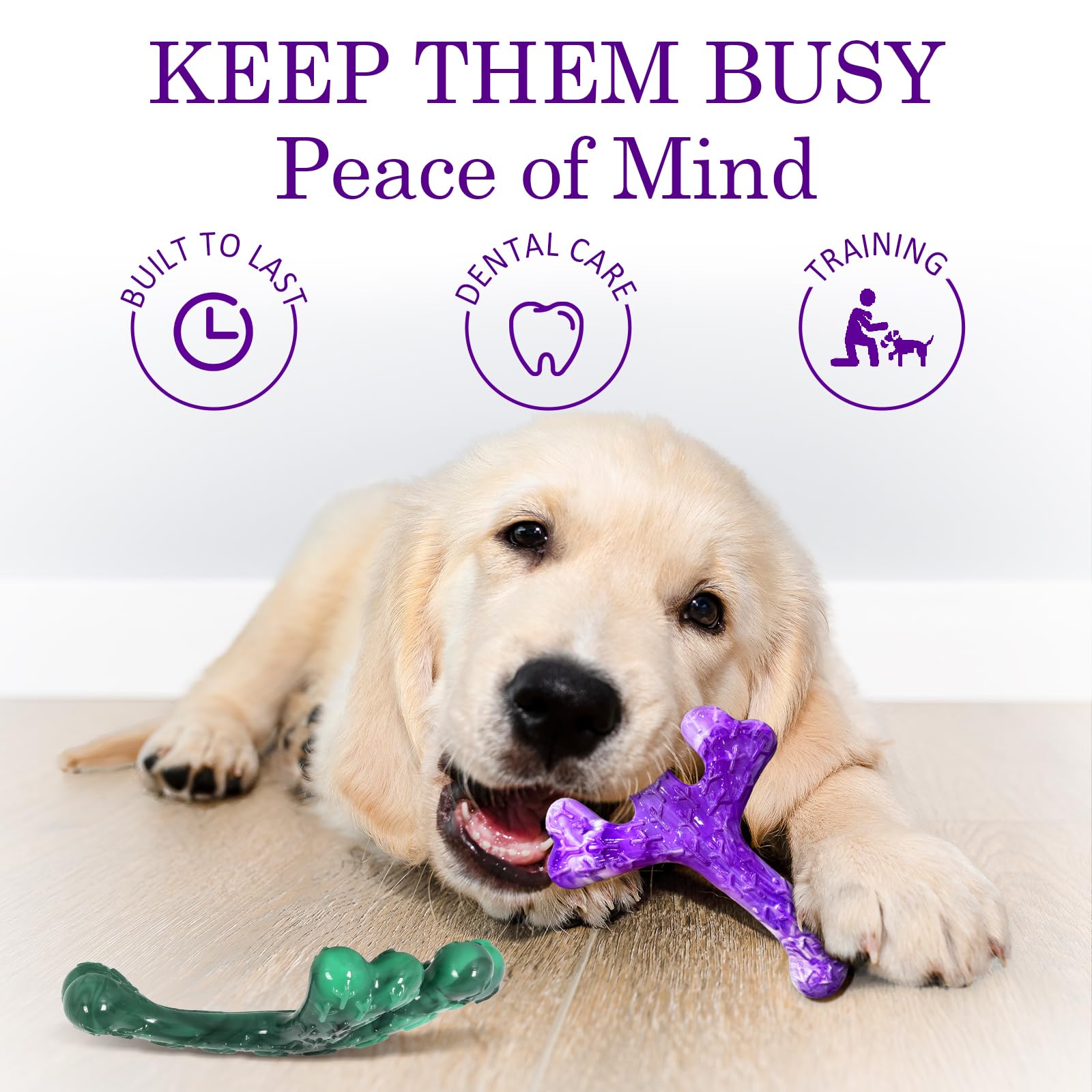 Frienhund easy-clean dishwasher-safe toy for quick cleanup after play.