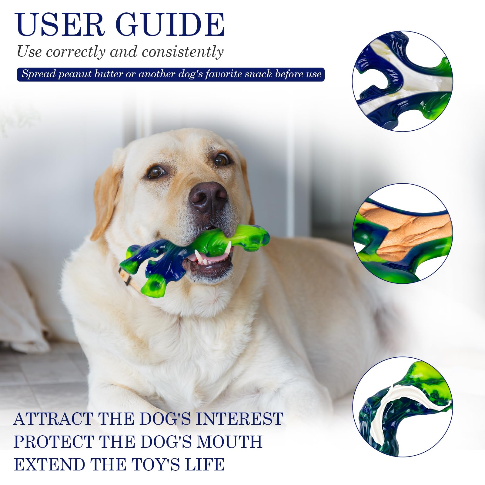 Frienhund indestructible nylon chew toy ideal for large-breed enrichment