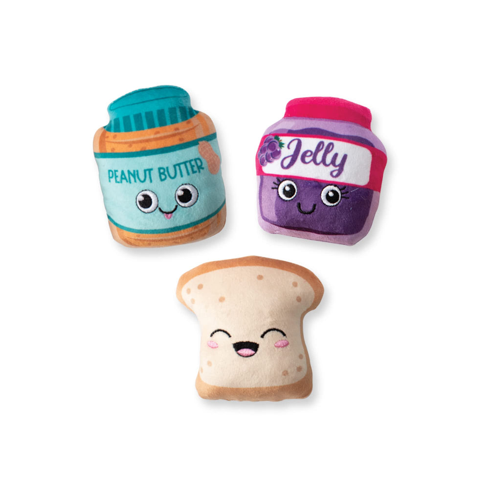 Fringe Studio Sticky Situation bread toy with squeaker for engaging fetch