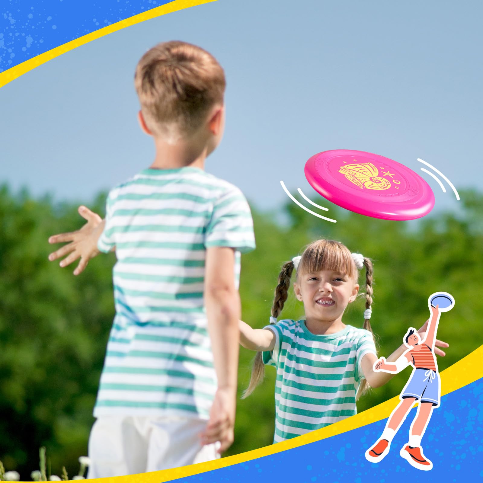 Frisbee Go ideal for outdoor play at the park, beach, or backyard.