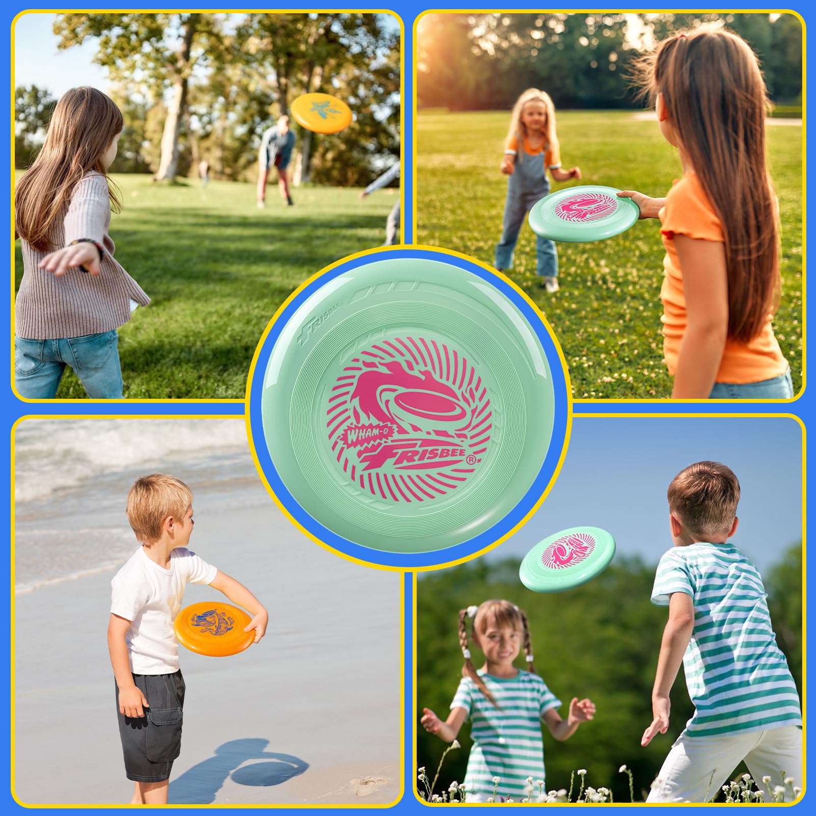 Frisbee Go uses safe PP materials for family-friendly fun.