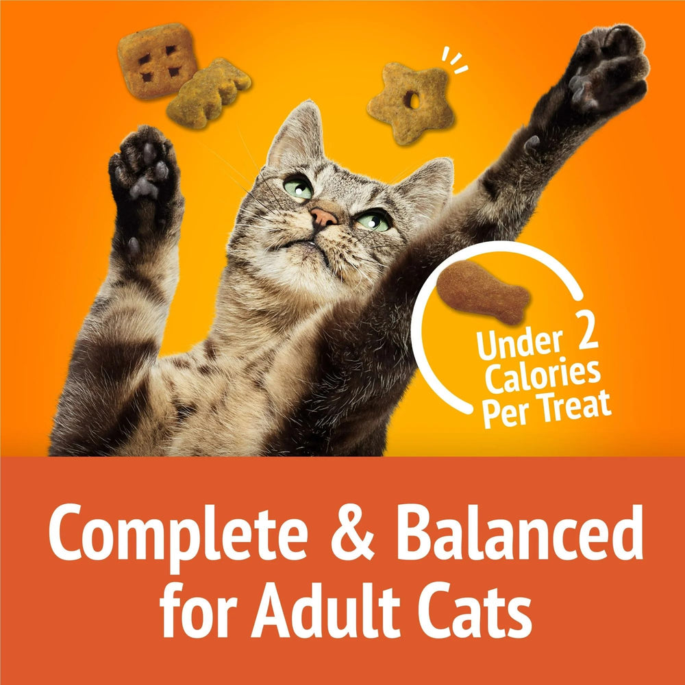 Friskies cat treats close-up highlighting crunchy texture cats love