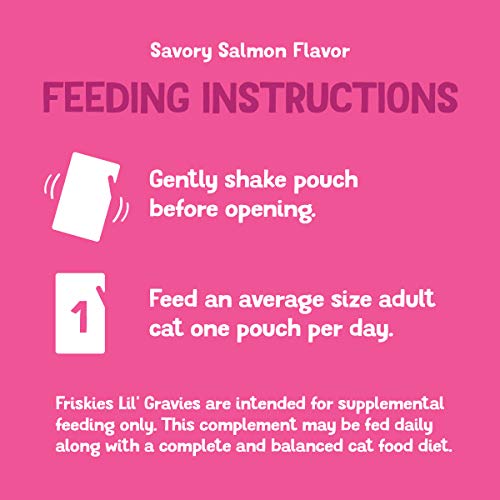 Friskies Lil' Gravies cat wellbeing treat for tasty rewards.