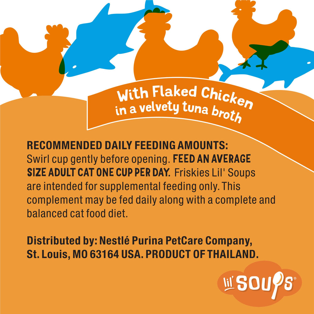 Friskies Lil' Soups grain-free formula supports varied meals