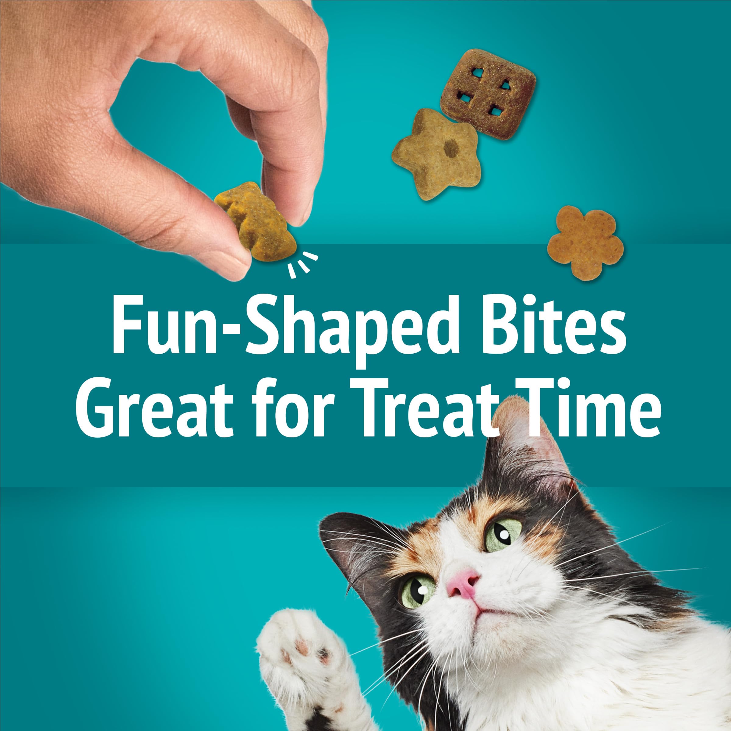Friskies Meow Luau Crunch offers a crunchy texture cats may enjoy during treats.