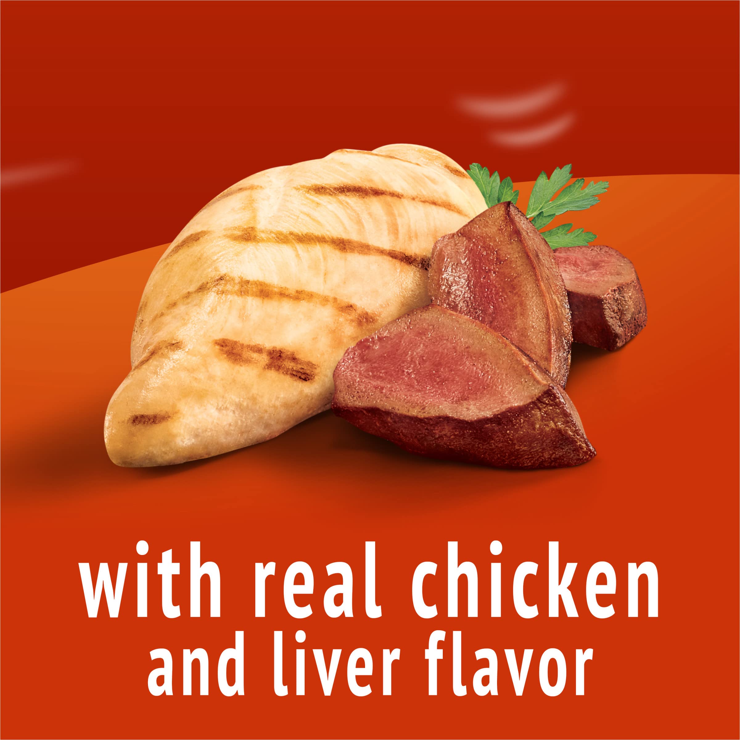 Friskies Playfuls liver flavor detail suggests dual protein appeal for cats