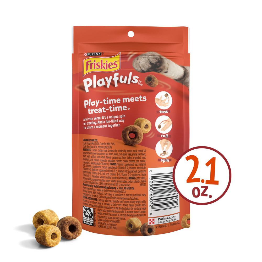 Friskies Playfuls open pouches ready to share playful moments
