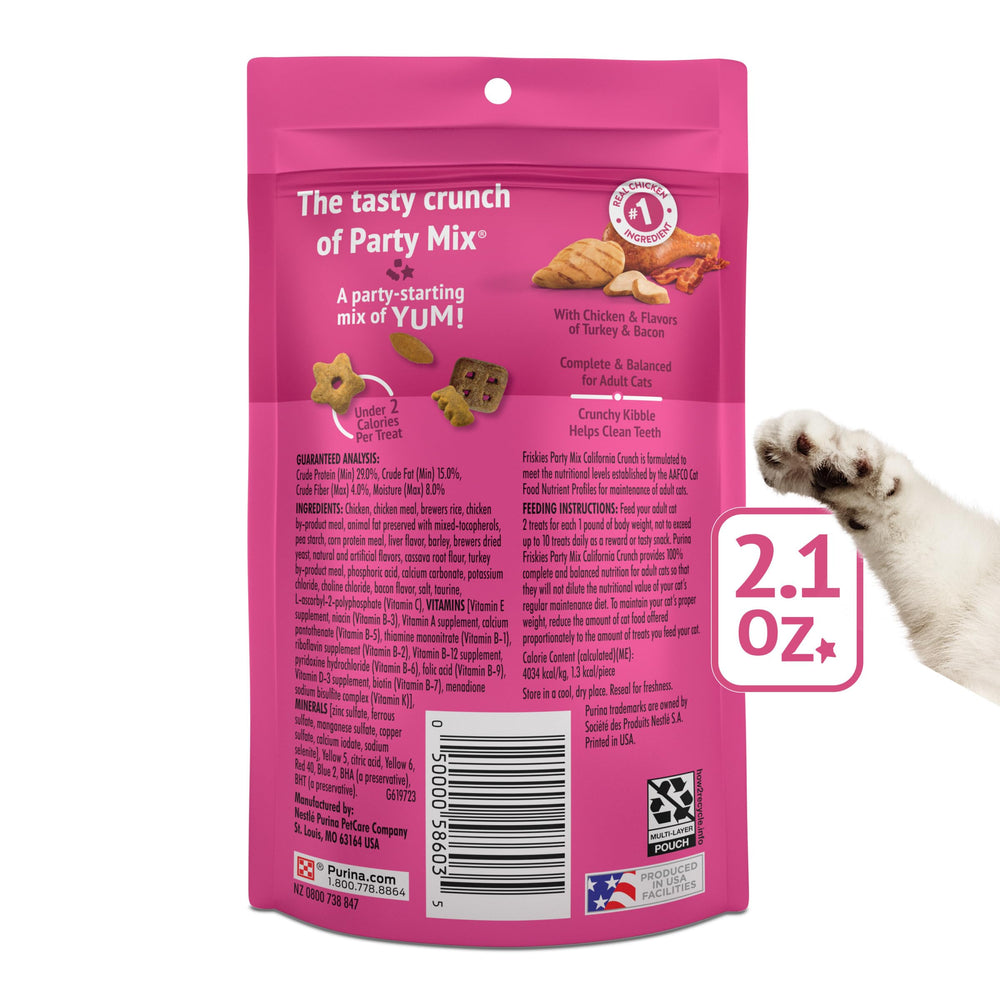 Friskies US-made facilities badge signals quality and safety.