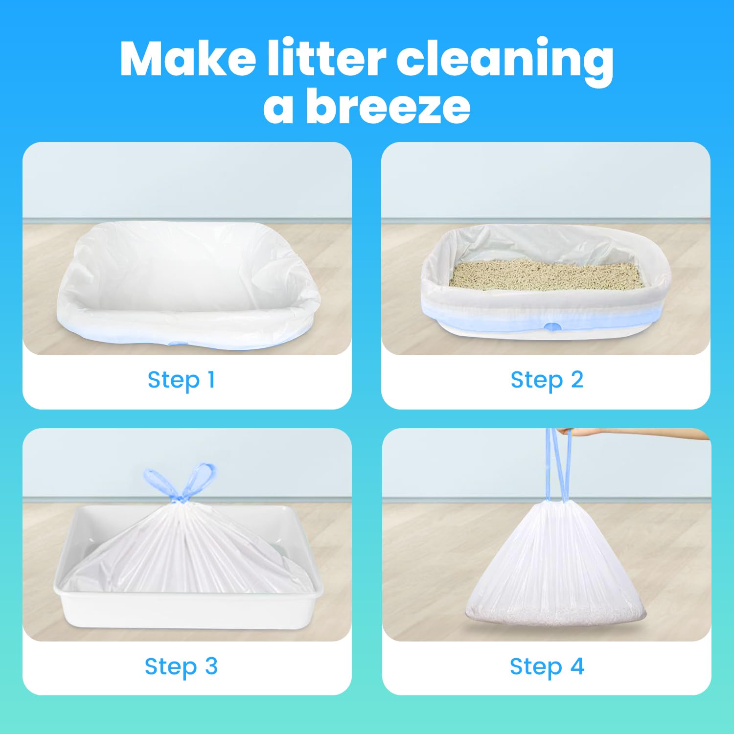 Frnoip leakproof liners reduce spills and simplify weekly litter maintenance.