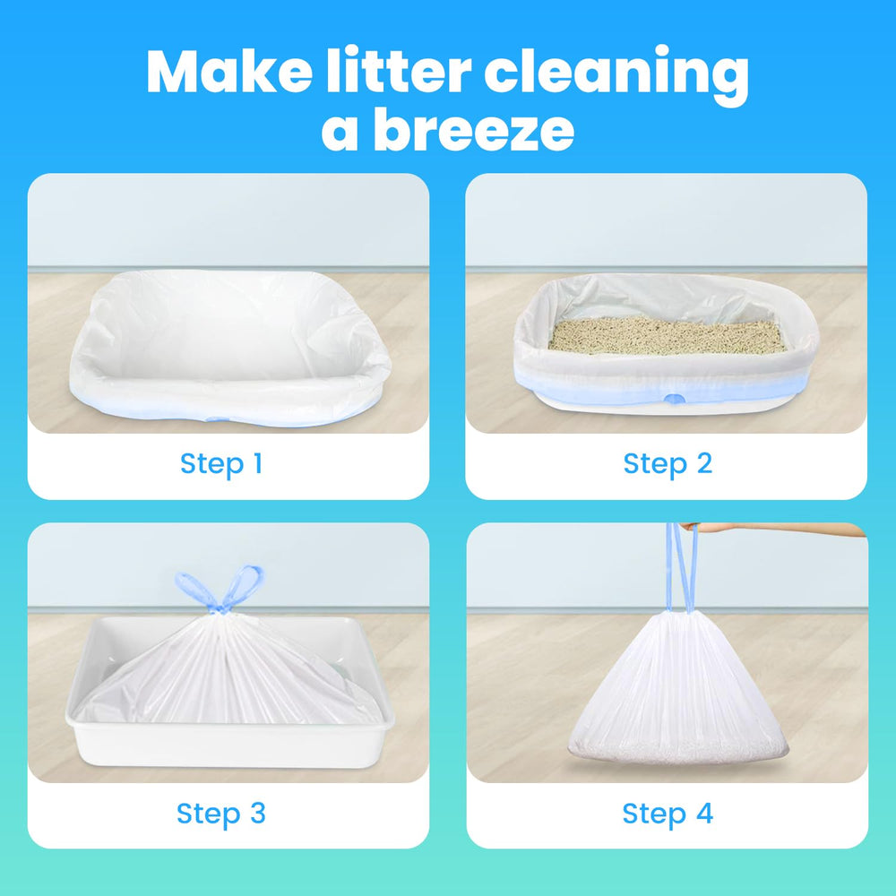 Frnoip leakproof litter bag protects floors during bag changes.