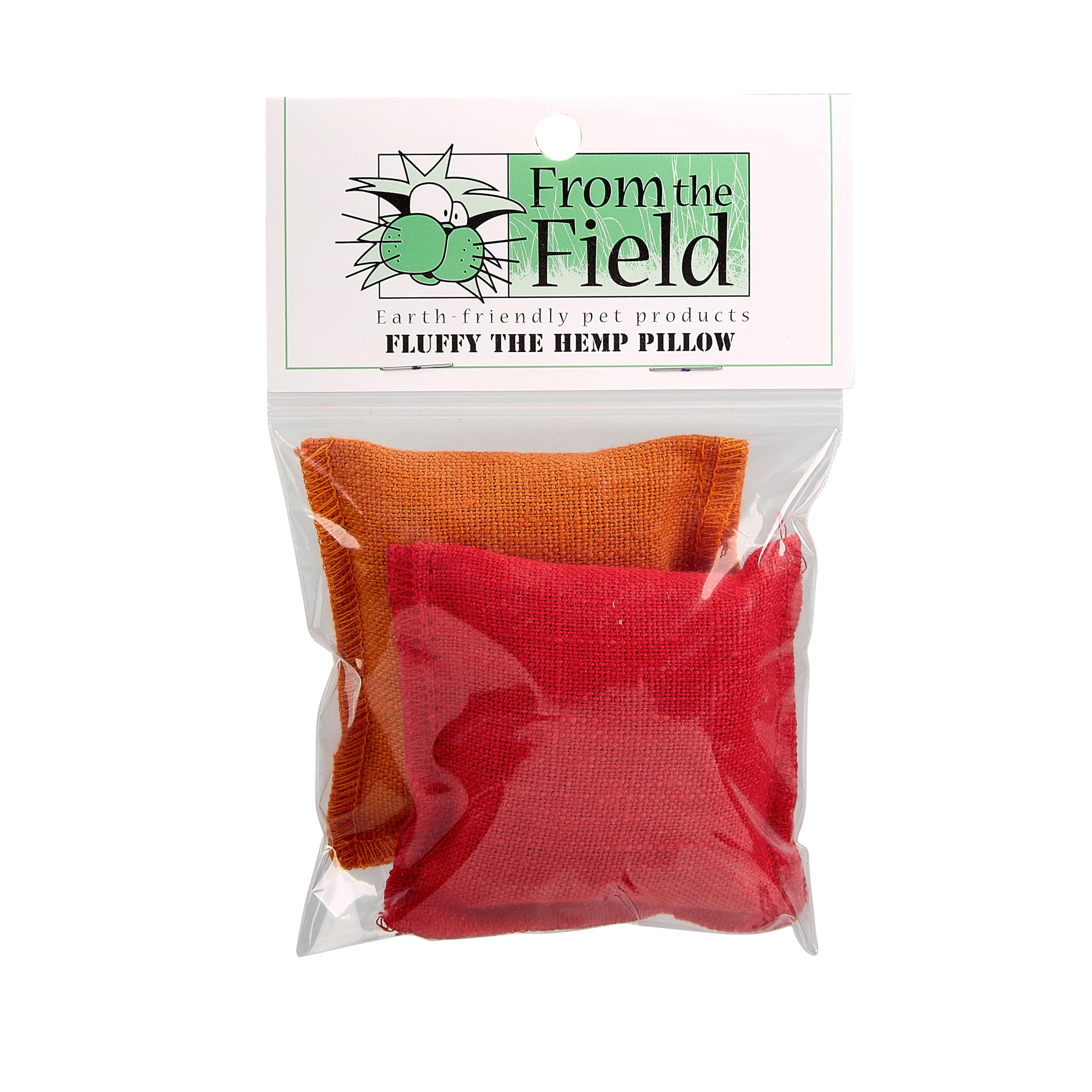 From The Field Fluffy Hemp Pillow Catnip Toy delivers safe play with potent organic catnip for cats
