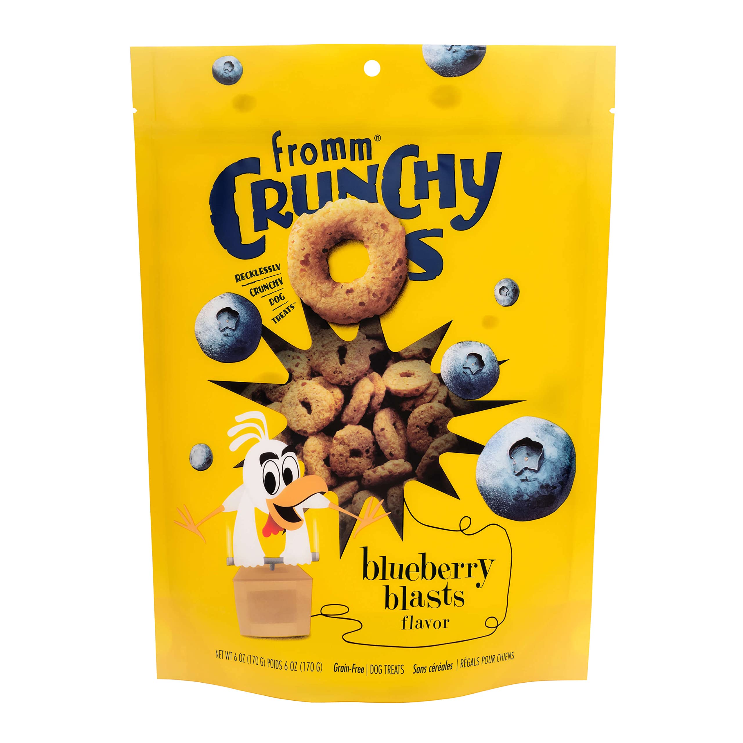 Fromm Crunchy Os Blueberry Blasts bag, ideal training rewards for dogs