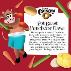 Fromm Crunchy Os Pot Roast Punchers beef flavor bag designed for all breeds.