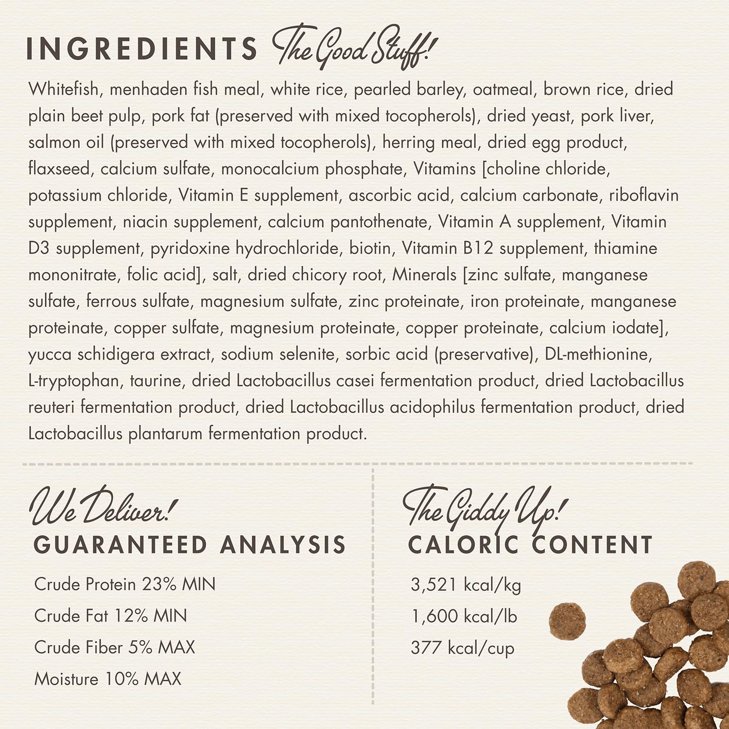 Fromm Family-Owned Brand kibble demonstrates heritage, trust, and careful formulation.