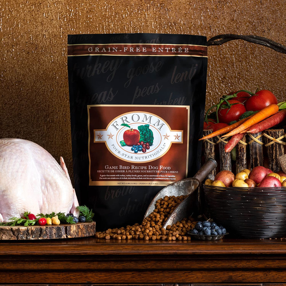 Fromm Four-Star nutrition for dogs across ages from puppies to seniors