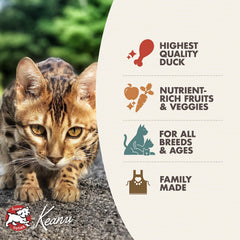 Fromm Hasen Duckenpfeffer kibble close-up shows high-protein texture for palatability
