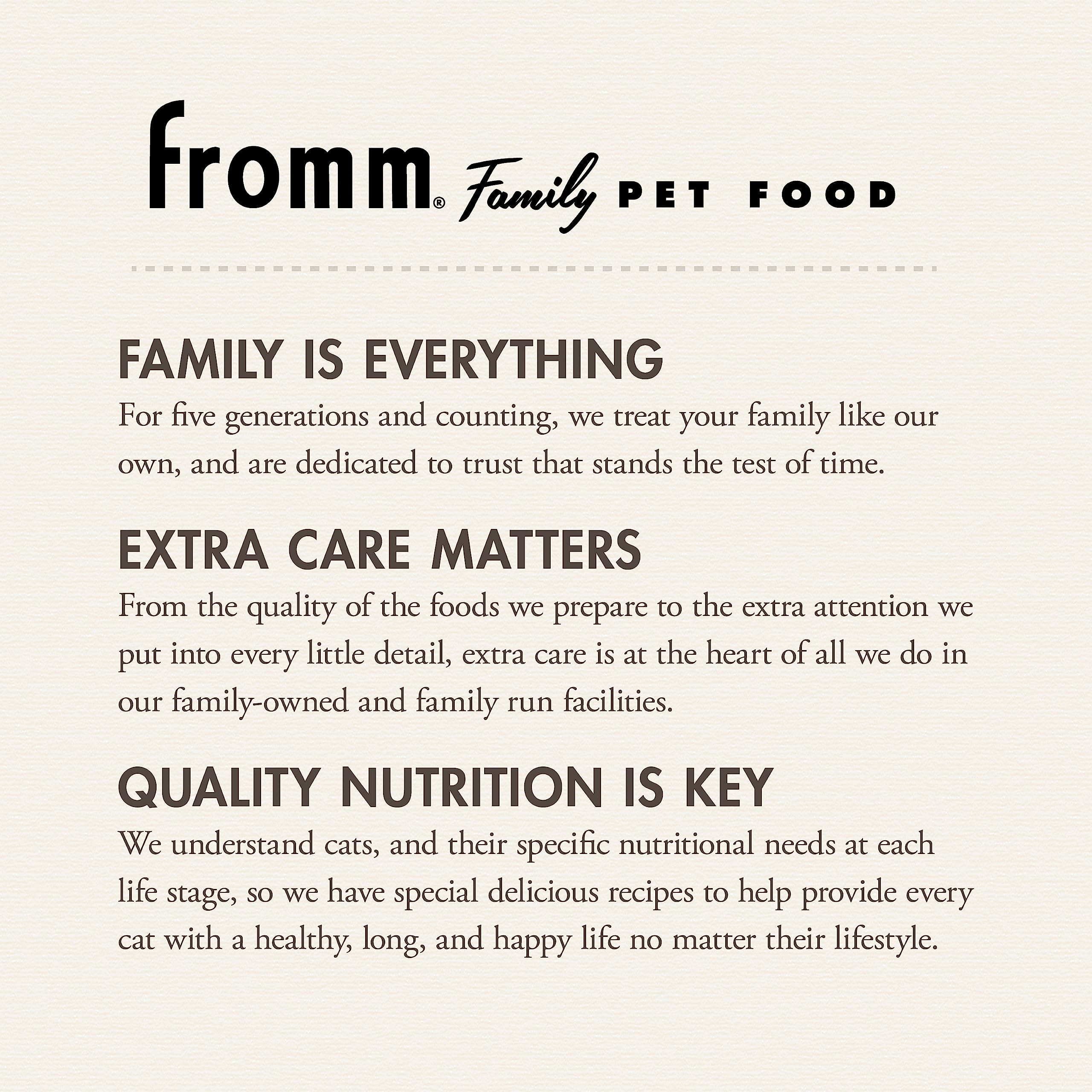Fromm Healthy Weight Gold packaging shows 4 lb bag and probiotic blend.
