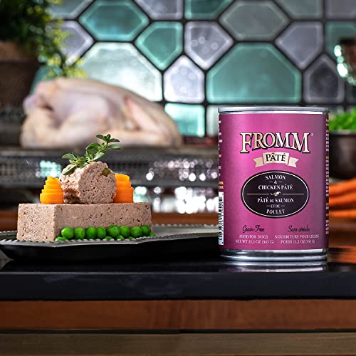 Fromm Salmon & Chicken Pate 12-oz can ready-to-serve, convenient meals.
