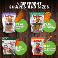 Front Porch Pets Sams Yams natural ingredients image emphasizes sweet potatoes.