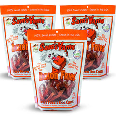 Front Porch Pets Sams Yams pack shot, ideal for convenient training rewards.
