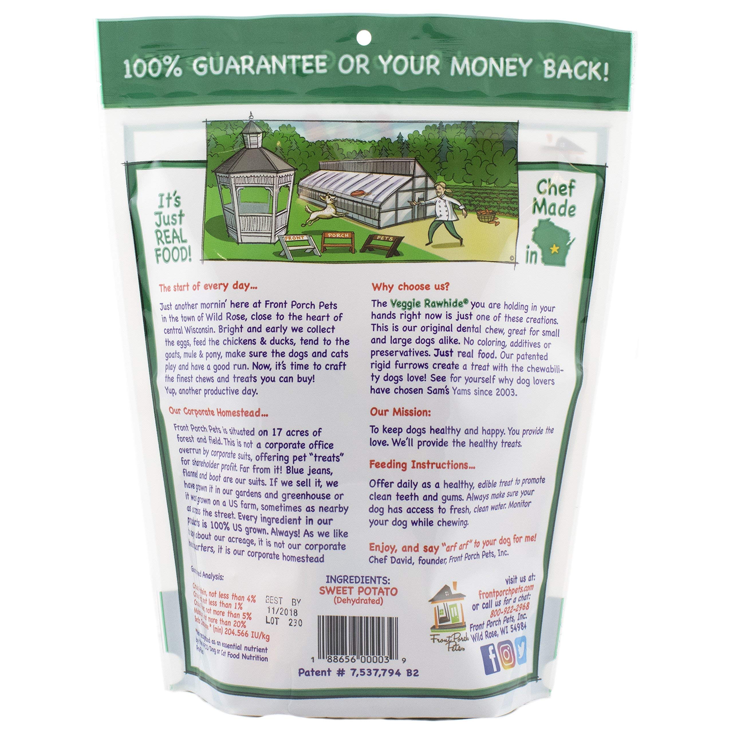 Front Porch Pets Sweet Potato Chewz textured chews promote satisfying chewing