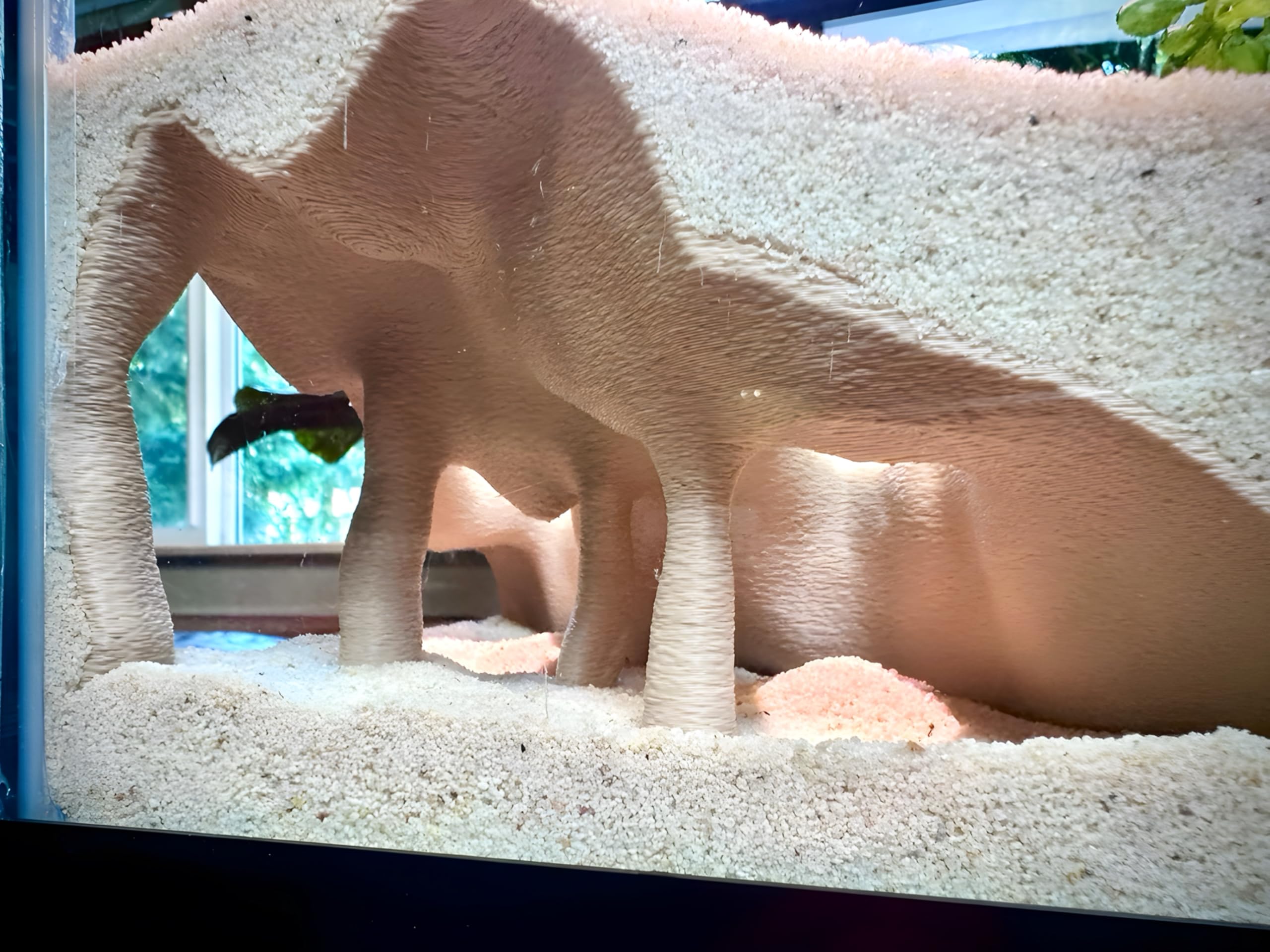 FROSTO terrarium corner cave burrow-friendly shelter for reptiles and amphibians.