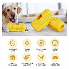 Frozen Treat Dog Chew Toy 2-food-cups demonstrates enrichment with frozen treats for calm play.