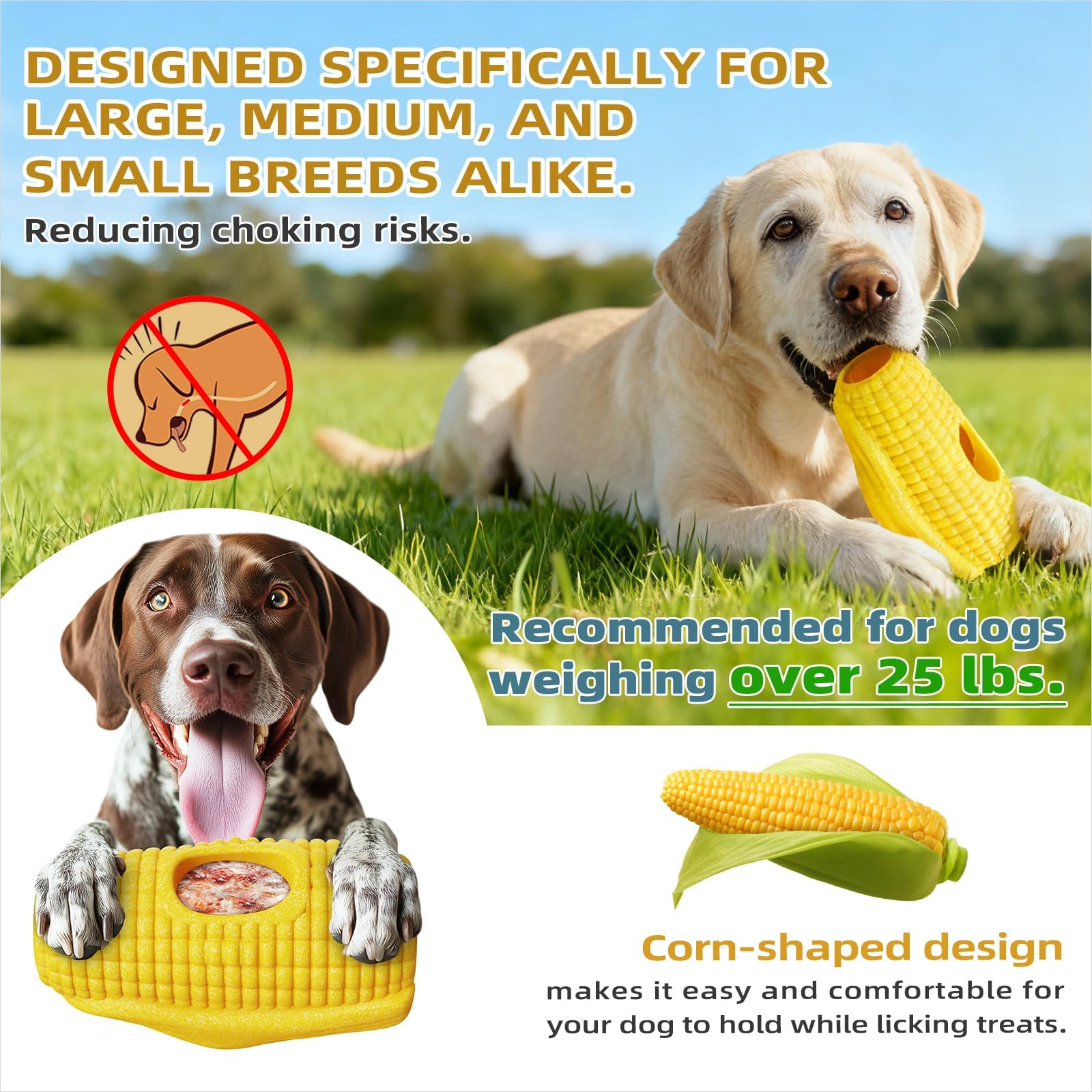 Frozen Treat Dog Chew Toy in use shows active chewing and licking engagement.
