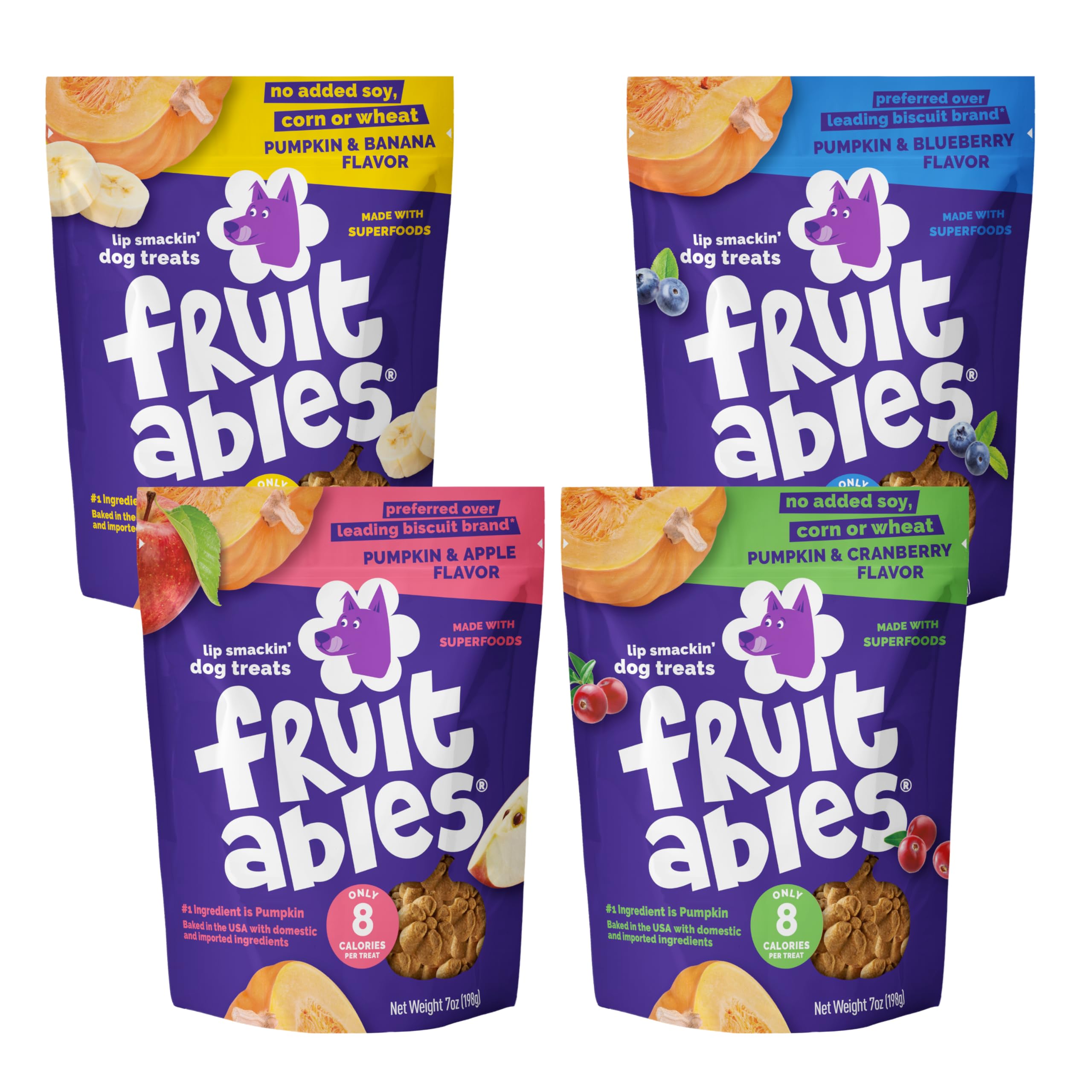 Fruitables Pumpkin Apple treats pouch for training rewards
