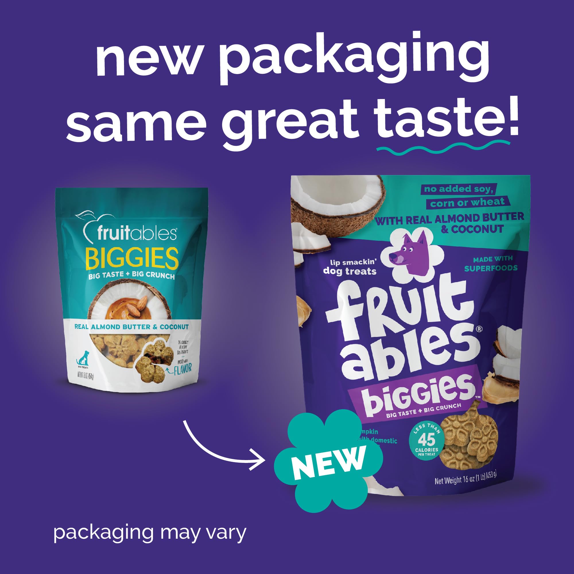 Fruitables Biggies ingredient-label view communicates quality and care