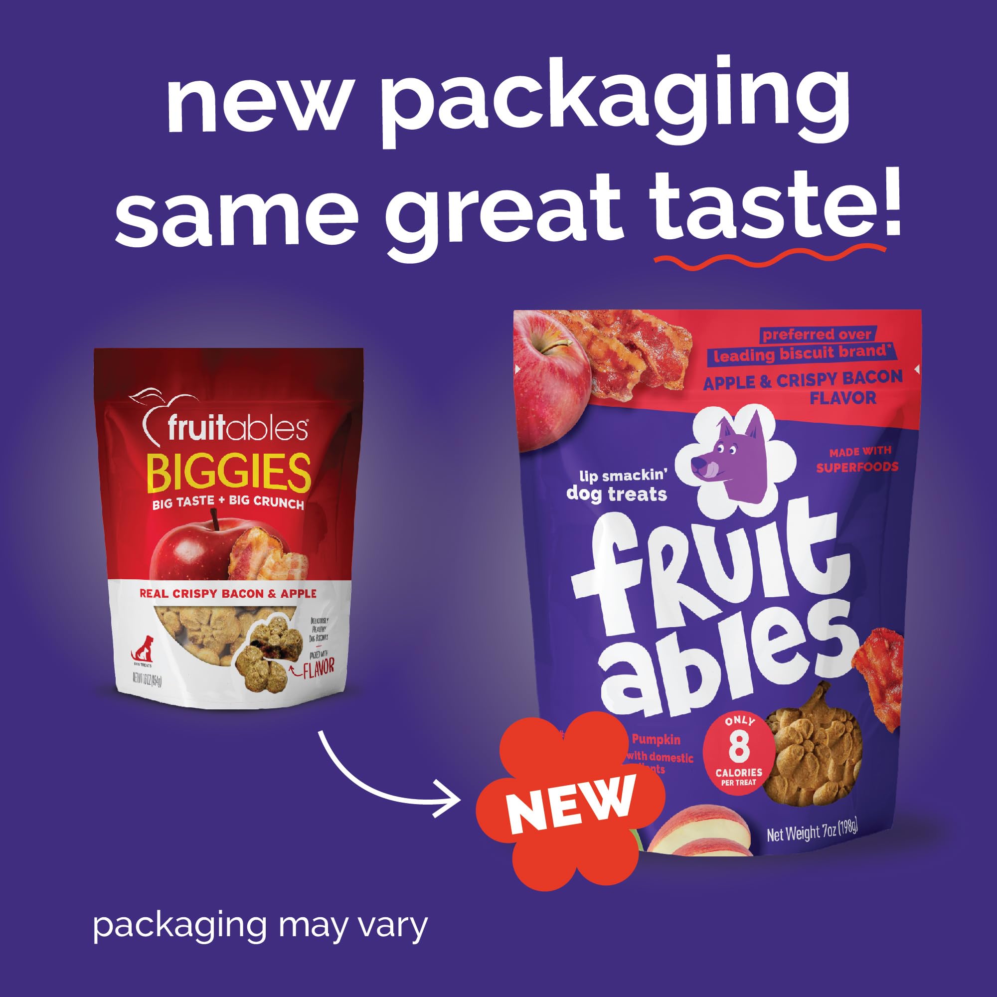 Fruitables Pumpkin Dog Treats 7oz made-in-usa-packaging showcases USA-made quality and responsible sourcing
