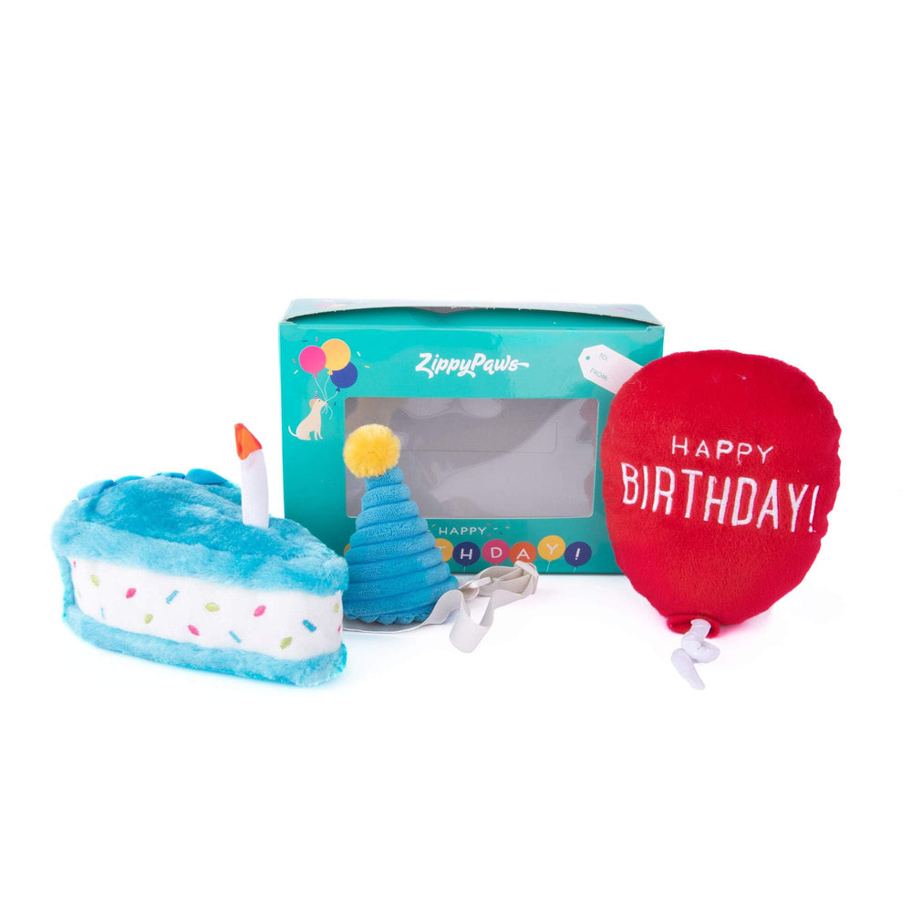frymmx birthday cake design dog toy adds celebratory appeal